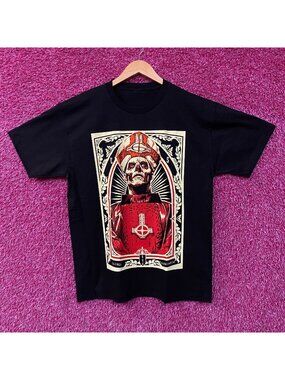 Ghost Papa Emeritus Gloria Daemonium Rock Band T-Shirt Large